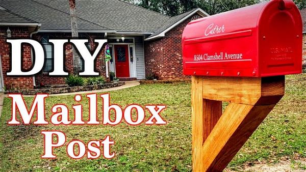 DIY Mailbox Post 1
