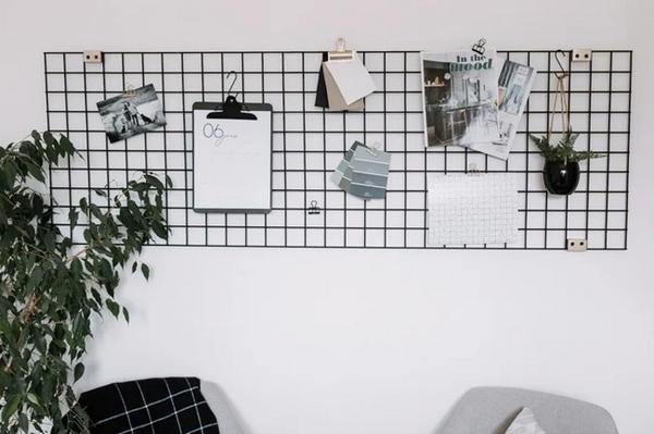 DIY Metal Wall Grid