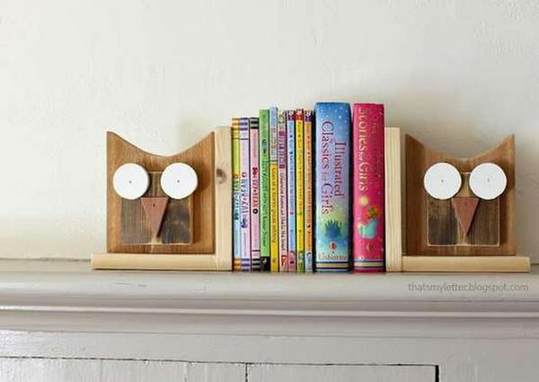 DIY Owl Bookends