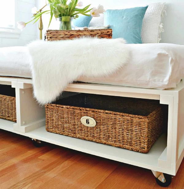 DIY Platform Bed With Storage