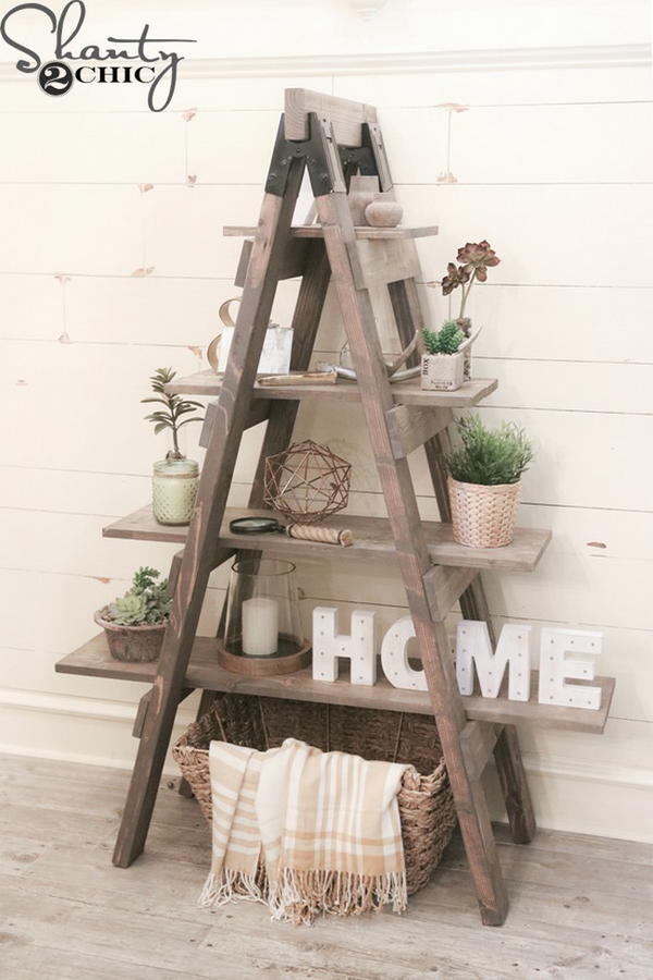 DIY Sawhorse Bookcase