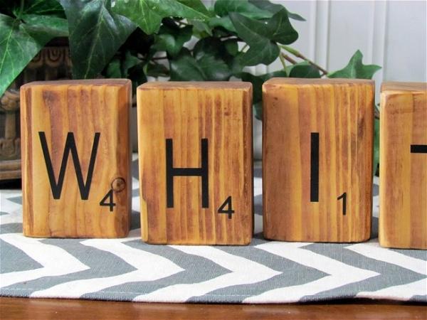 DIY Scrabble Blocks