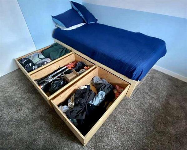 DIY Storage Bed