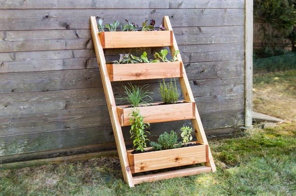 DIY Tiered Planter Box