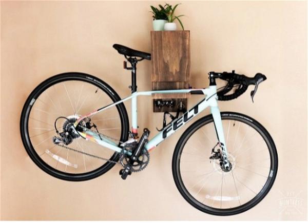 DIY Wall Mounted Bike Rack