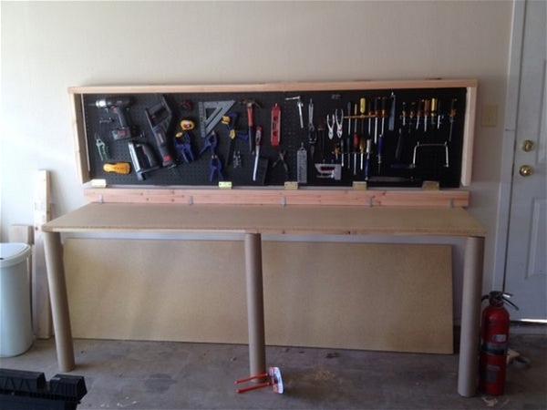 DIY Wall Mounted Folding Work Desk