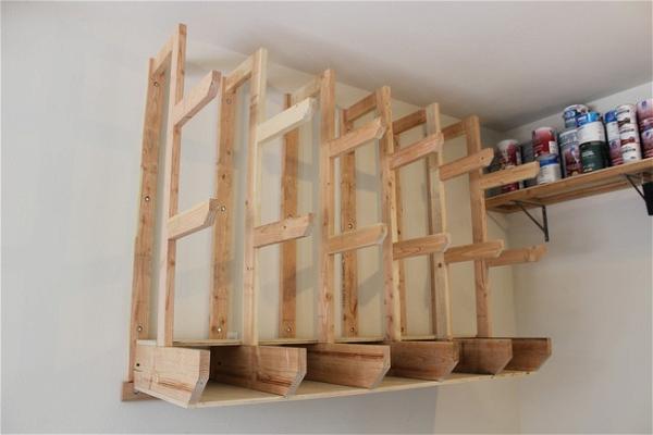 DIY Wall-mount Lumber Rack For Boards And Sheet Goods