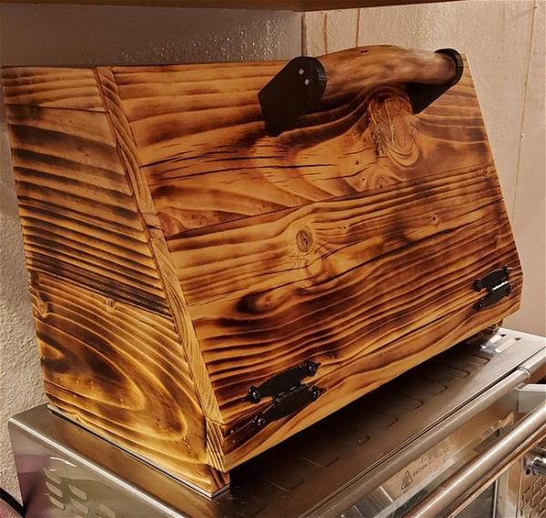 DIY Wood Burned Bread Box