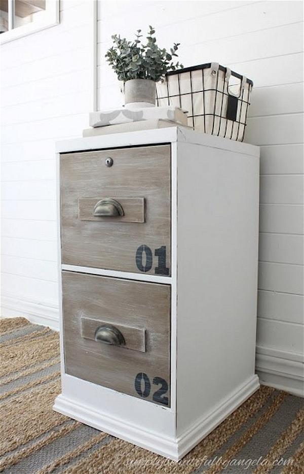 Dated File Cabinet Gets An Industrial Makeover