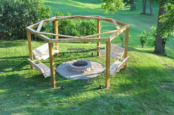 Deluxe Swing Fire Pit DIY