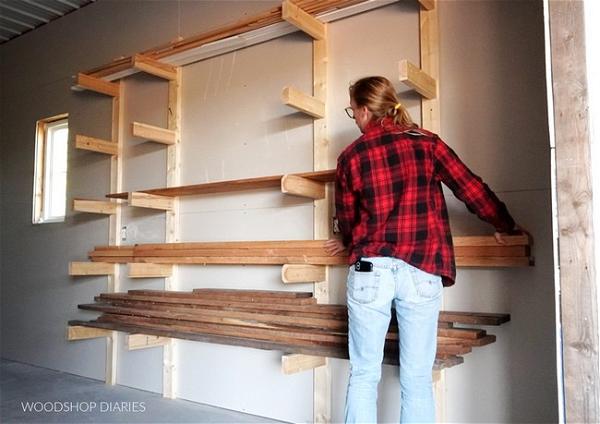 Easiest DIY Lumber Rack