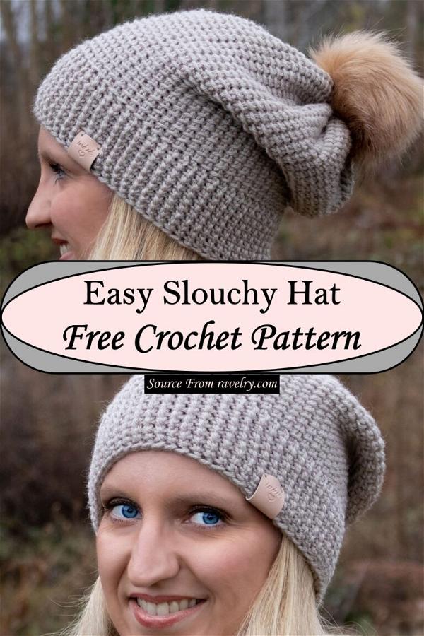 50 Free Crochet Slouchy Hat Patterns ( With Details ) - Mint Design Blog