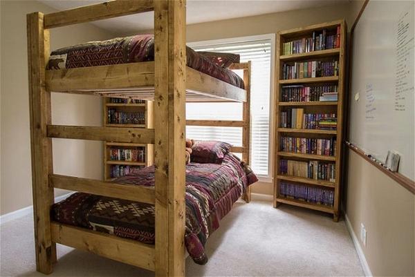 Easy and Strong 2x4 & 2x6 Bunk Bed