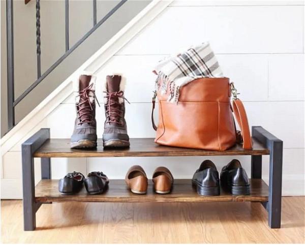 How to make a super-sized shoe rack on a budget