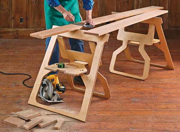 Fold Flat Sawhorses