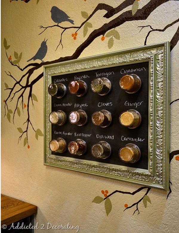 Framed Magnetic Chalkboard Rack