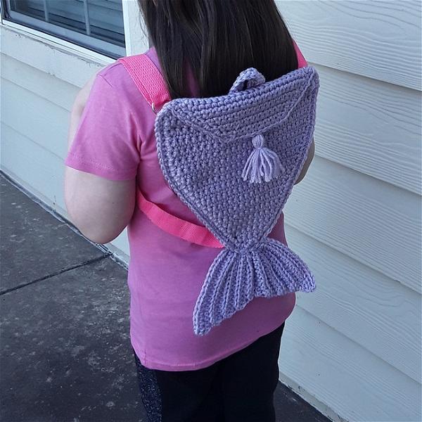 Free Crochet Mermaid Tail Backpack Pattern