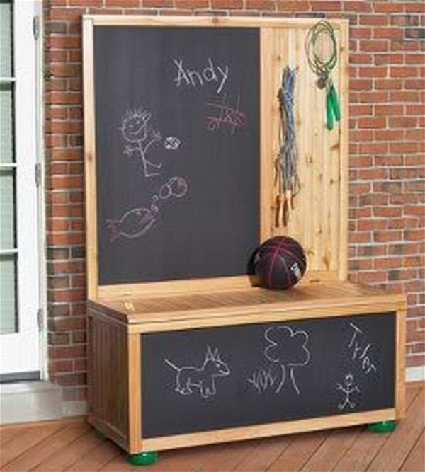 Free Toy Box Plans With Chalkboard