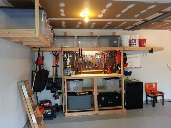 Garage Storage Work Bench