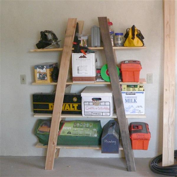 Garage Truss Shelves