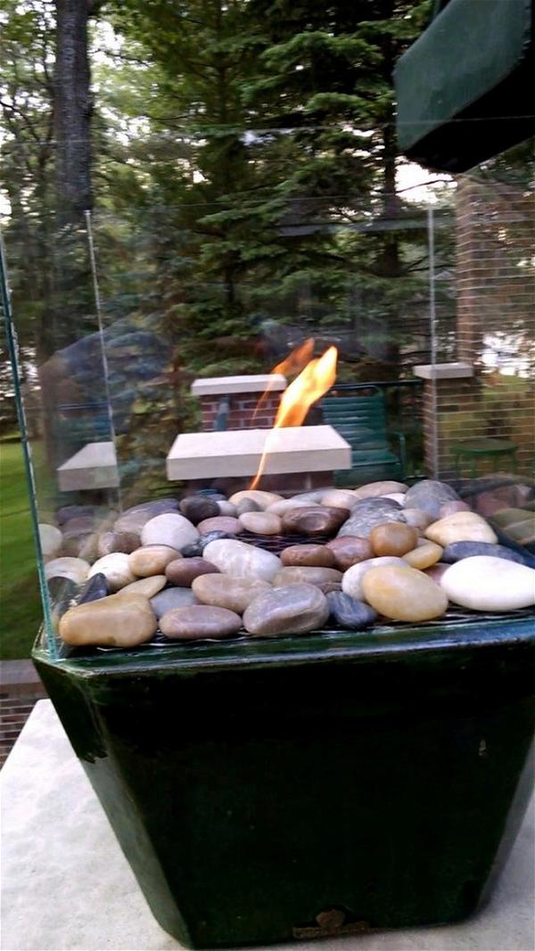 Glass DIY Fire Pit