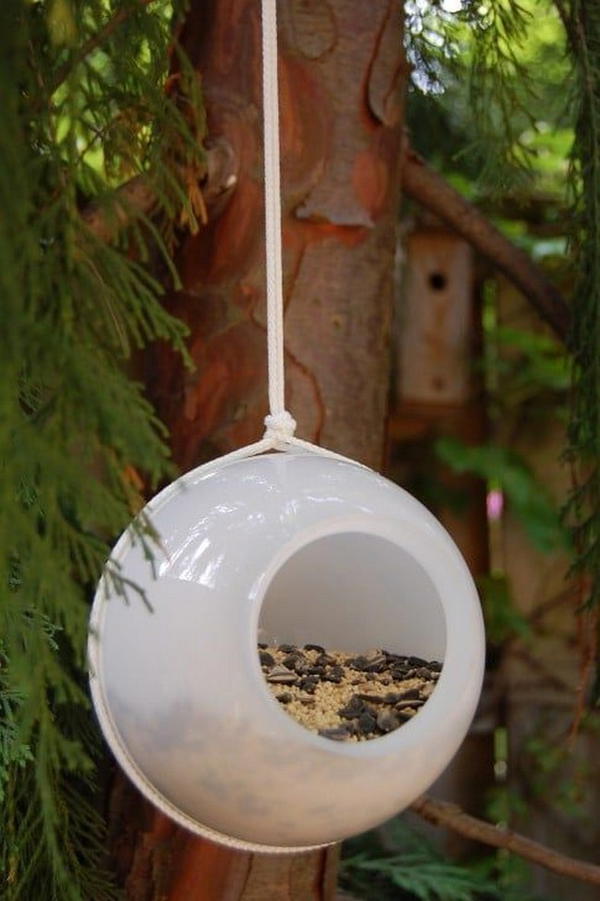 Glass Shades Bird Feeder