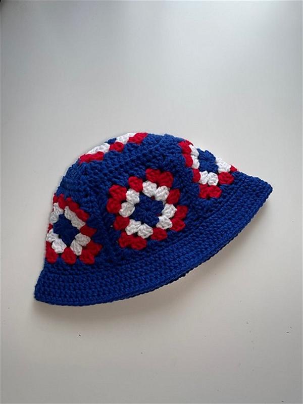 Granny Square Bucket Hat