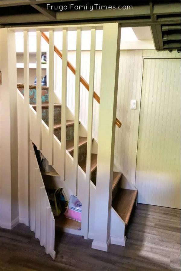 Hidden Storage Under Stairs