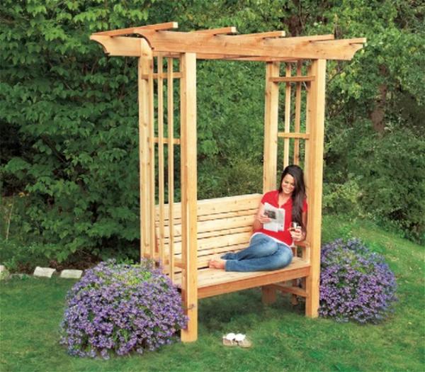 How To Build A Garden Arbor Bench