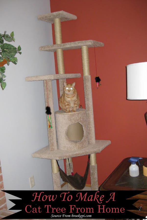 How To Make A Cat Tree From Home