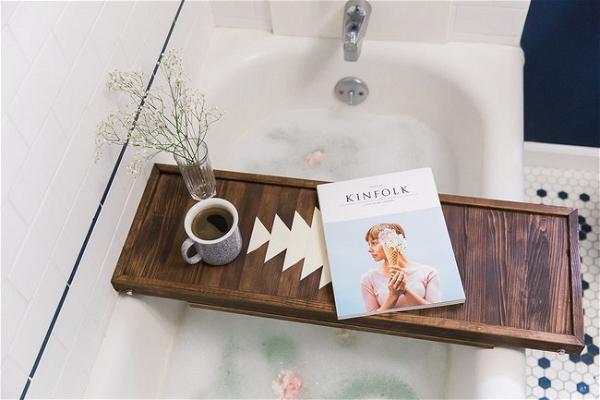 How To Make A Dual Purpose Bathtub Tray And Breakfast Tray