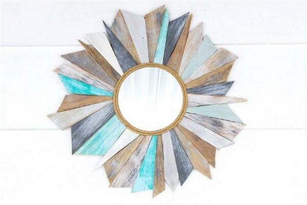 How To Make A Sunburst Mirror Using Scrap Wood