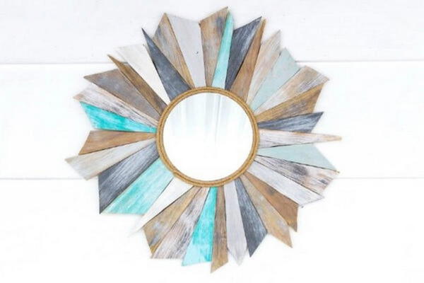 How To Make A Sunburst Mirror Using Scrap Wood