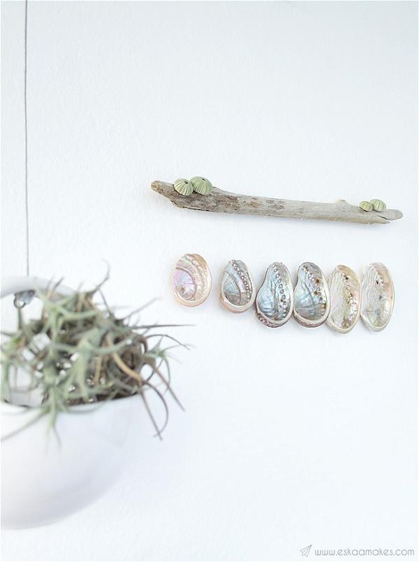 How To Make Shell & Driftwood Wall Hanging