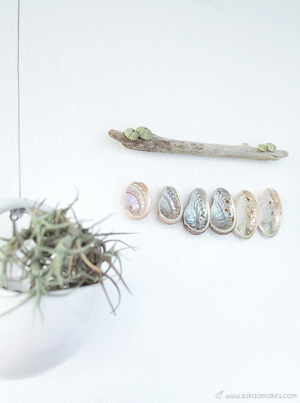 How To Make Shell & Driftwood Wall Hanging