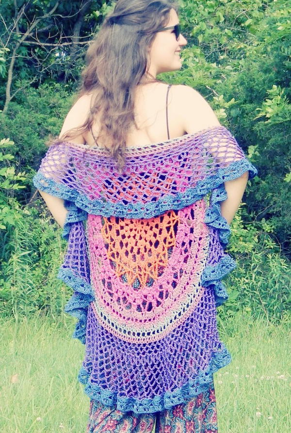 Lotus Mandala Circular Vest