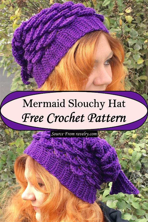 Mermaid Slouchy Hat