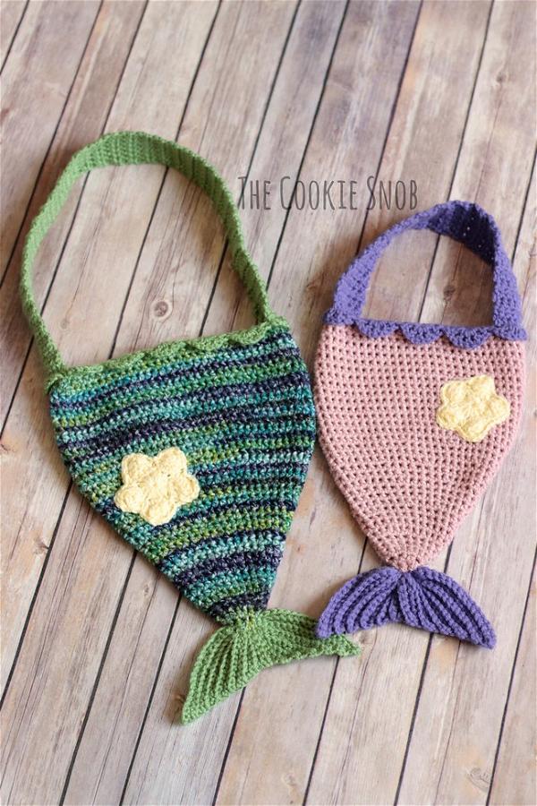 Crochet mermaid tail online bag