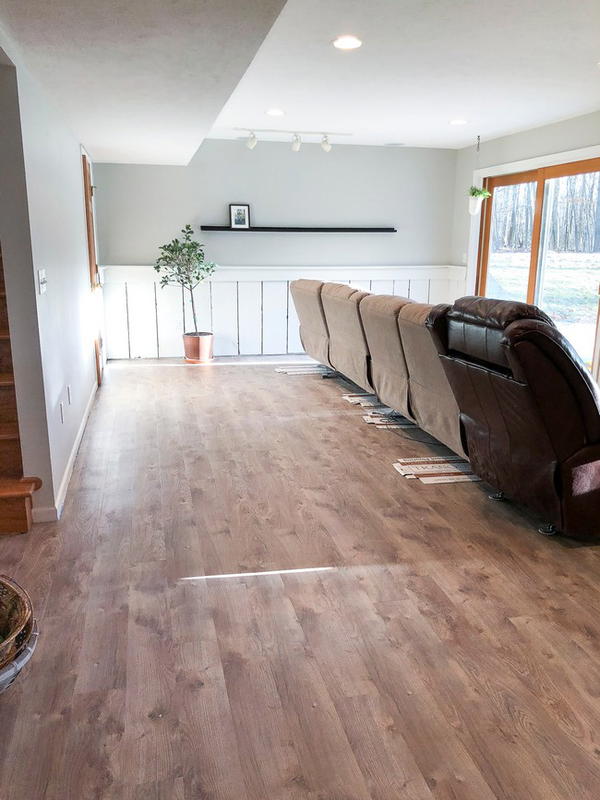 Modern Farmhouse Basement Flooring