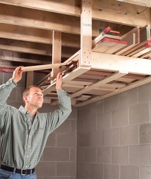 Overhead Lumber Storage Rack