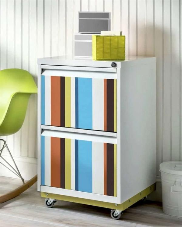 Painted DIY File Cabinet Cost Less Than $10