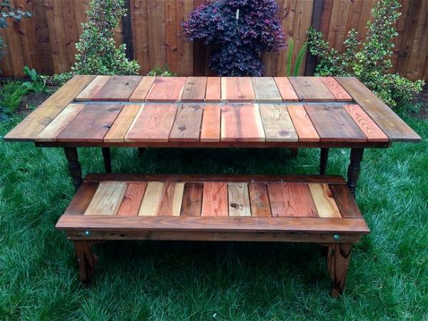 Picnic Table With Added Planter
