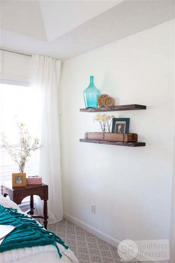 Quick, Easy, and Cheap DIY Floating Shelves
