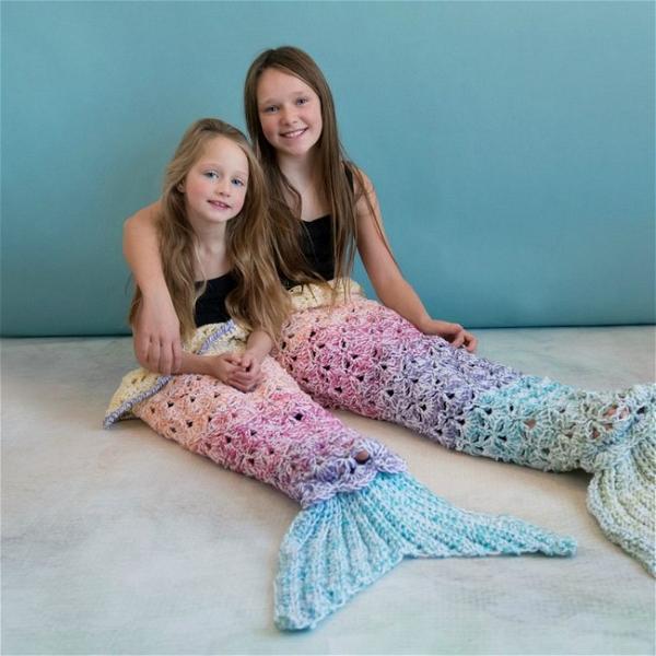 Rainbow Sparkle Mermaid Blanket