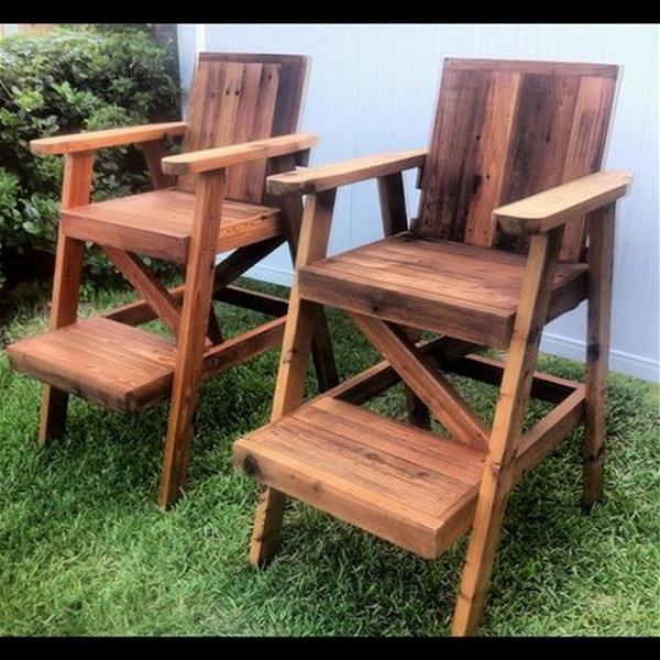 Reclaimed Cedar Lifeguard Chairs