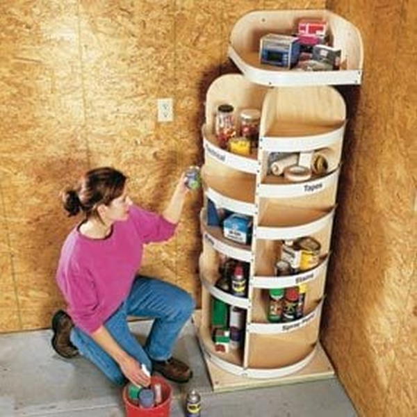 Rotating Corner Shelves