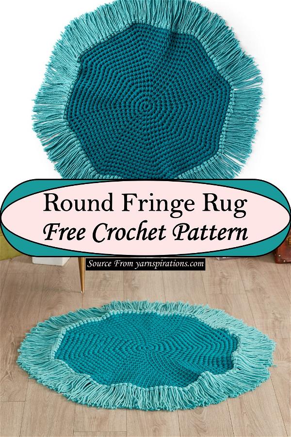 Round Fringe Rug