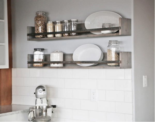 Rustic Wall Shelf DIY Spice Rack