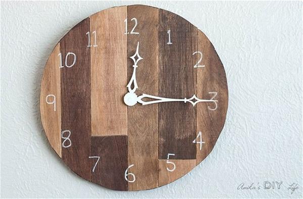 Simple DIY Wood Clock Using Scrap Plywood
