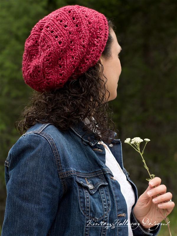 Slouchy V-stitch Hat Pattern